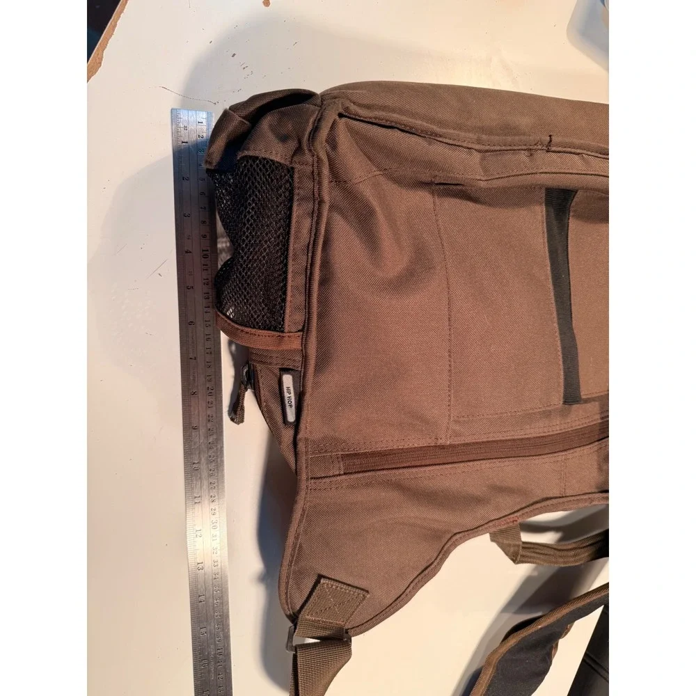 OGIO Hip Hop Messenger Bag Brown Plaid Tech Laptop Shoulder Bag Organizer